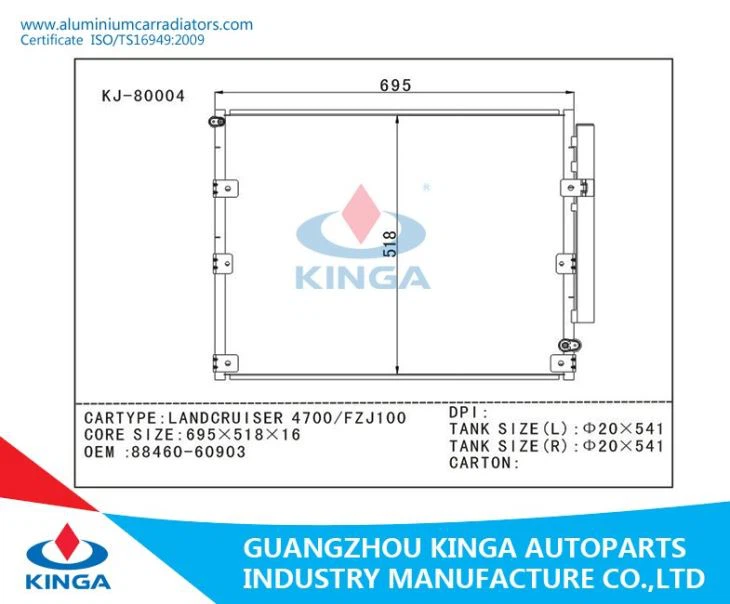 LANDCRUISER 4700/FZJ100'98-08 - Condenser